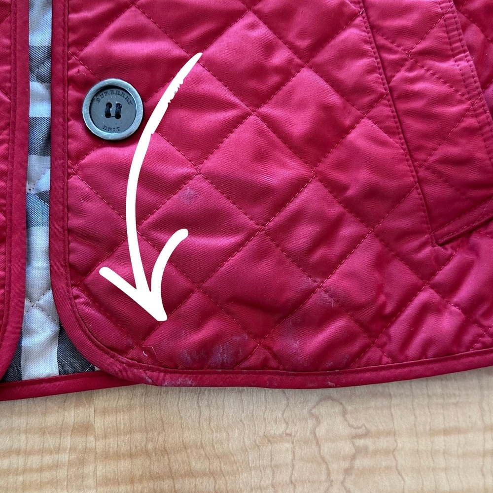 Burberry Brit Quilted Red Jacket XS - Picture 13 of 14